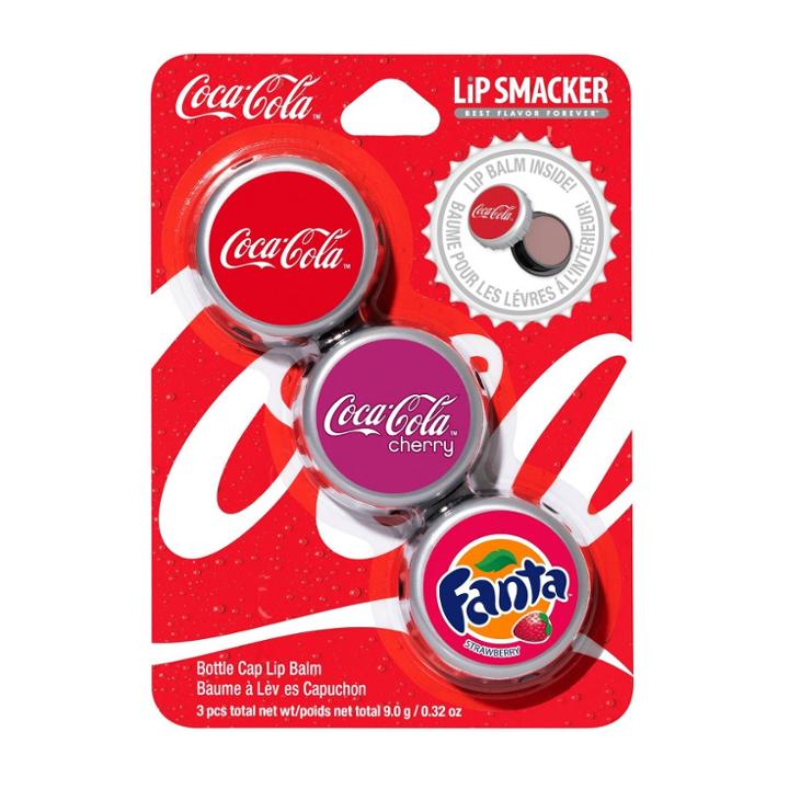 Lip Smacker Coca Cola Bottle Cap Lip Balm - Trio Pack
