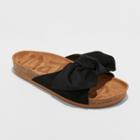 Women's Mad Love Adia Bow Footbed Sandals - Black
