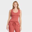 Women's Slim Fit Tank Top - A New Day Coral Pink