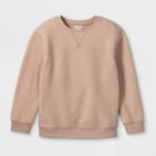 Kids' Micro Fleece Crewneck Sweatshirt - Cat & Jack Beige