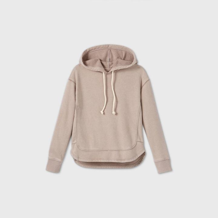 Women's Hooded Fleece Sweatshirt - Universal Thread Brown