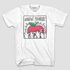 Petitemen's Keith Haring Short Sleeve Graphic T-shirt - White S, Men's,