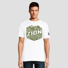 Petitehanes Men's Short Sleeve National Parks Zion Graphic T-shirt - White