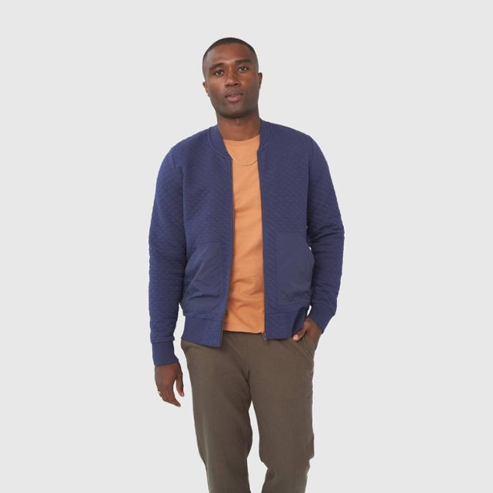 United By Blue Men's Bomber Jacket - Blue