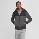 Men's Standard Fit Sweater Fleece Shirt Jacket - Goodfellow & Co Charcoal (grey)