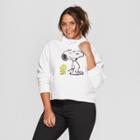 Freeze Women's Plus Size Snoopy Sweatshirt - White