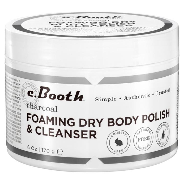 C.booth Charcoal Foaming Dry Body Polish & Cleanser