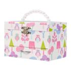 Mele & Co. Molly Girls' Musical Ballerina Jewelry Box With Owl Pattern-white, Girl's