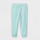Toddler Girls' French Terry Jogger Pants - Cat & Jack Mint