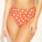 Women's High Waist Bikini Bottom - Sunn Lab Swim Caramel Dot