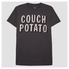 Well Worn Men's Couch Potato Short Sleeve T-shirt - Heather Charcoal
