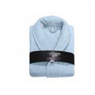 Shawl Turkish 100% Cotton Bathrobe Blue - Enchante Home