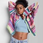 Women's Open Statement Cardigan - Wild Fable Striped Xs, Multicolored