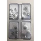 Distributed By Target 18 Pair Stainless Steel Assorted Ear Backs - Silver, Women's, Silver/silver/silver