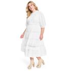 Women's Plus Size Phoebe Button-up Dress - Loveshackfancy For Target White