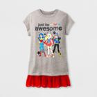 Dc Comics Girls' Wonder Woman Short Sleeve T-shirt - Athletic Heather -
