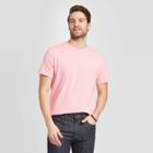 Men's Standard Fit Short Sleeve Novelty Crew Neck T-shirt - Goodfellow & Co Pink S, Men's,