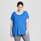 Women's Plus-size Racerback T-shirt - C9 Champion Groove Blue