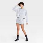 Women's Reverse Fleece Lounge Sweatshirt - Colsie Gray