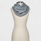Women's Ribbed Infinity Scarf - A New Day Gray