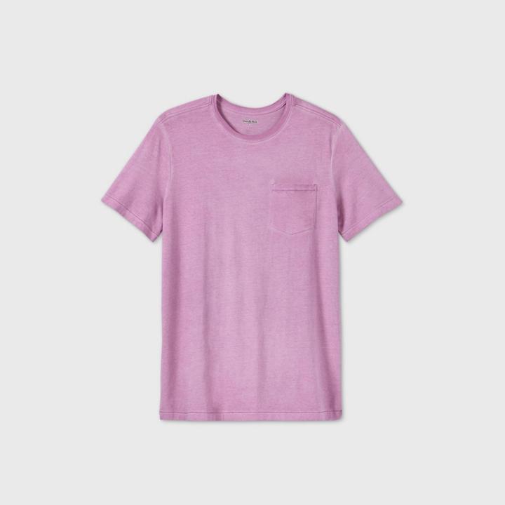 Men's Tall Standard Fit Short Sleeve Crew Neck T-shirt - Goodfellow & Co Pink
