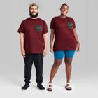 Men's Tall Regular Fit Short Sleeve Floral T-shirt - Original Use Burgundy/floral Xlt, Red/floral