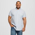 Men's Big & Tall Short Sleeve Button-down Shirt - Goodfellow & Co School Blue