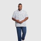 Van Heusen Men's Big & Tall Printed Classic Fit Short Sleeve Camp Shirt - Green/floral