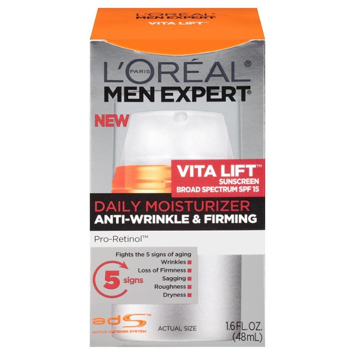 L'oreal Paris L'oral Paris Men Expert Vita Lift Daily Moisturizer With Spf