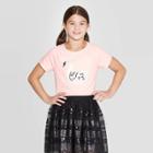 Petitegirls' Short Sleeve Flip Sequin Swan T-shirt - Cat & Jack Pink