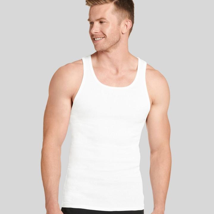 Jockey Generation Men's Stay New Cotton 3pk Tank Top - White