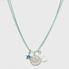 Smiley Face And Freshwater Pearl Chain Necklace - Wild Fable