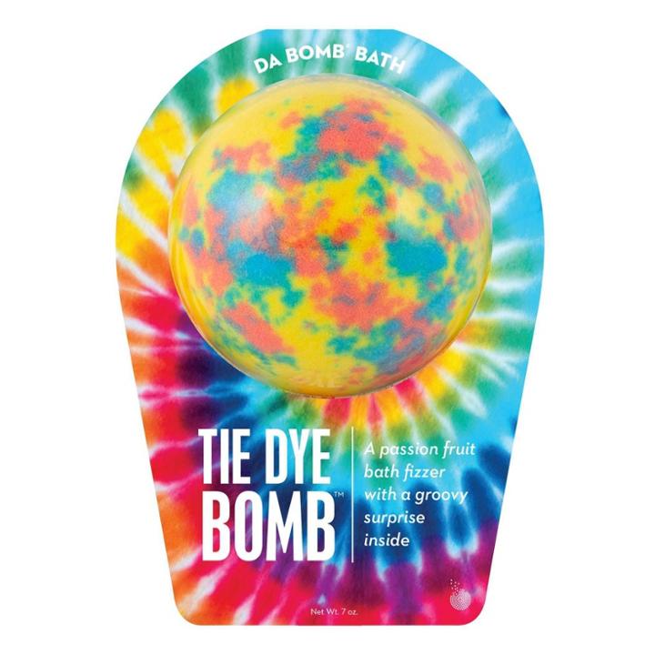 Da Bomb Bath Fizzers Tie-dye Yellow Bath Bomb