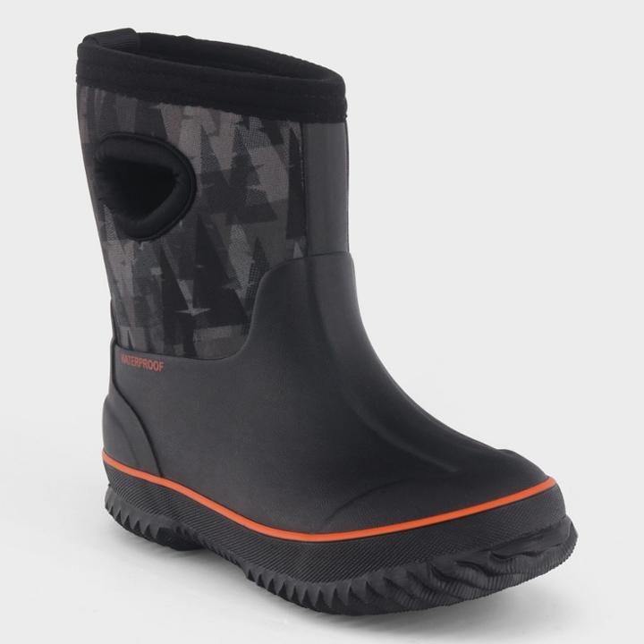 Toddler Boys' Jace Neoprene Cold Winter Boots - Cat & Jack Black