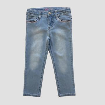 Girls First Girls' Maricar Bling Crop Pants - Ocean Wash