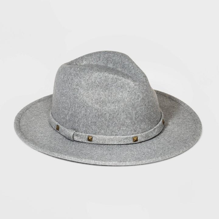 Girls' Studded Band Floppy Hat - Art Class Gray