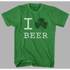 Ev St Patrick Men's Clover Beer Short Sleeve Graphic T-shirt - Green S, Men's,