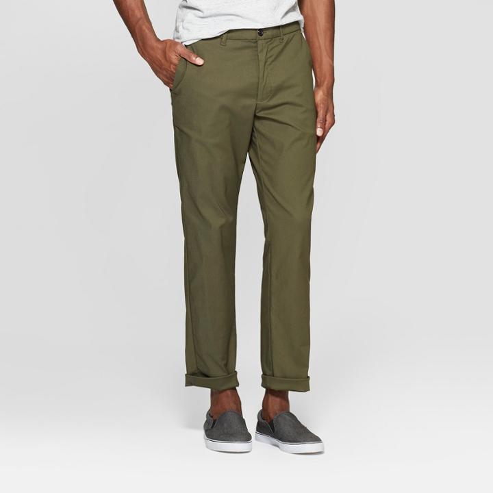 Men's Tech Chino Pants - Goodfellow & Co Late Night Green