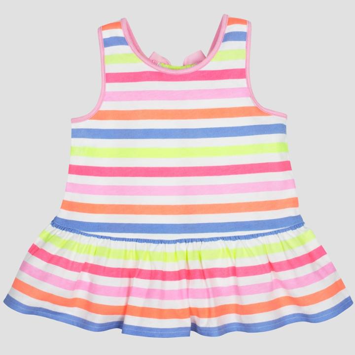 Gerber Graduates Baby Girls' Stripe Tunic - White 5t, Girl's,