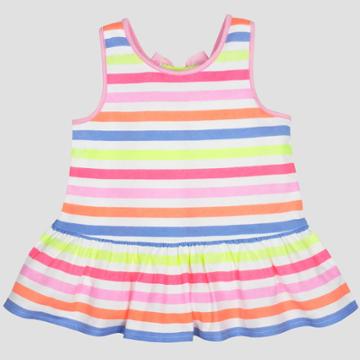 Gerber Graduates Baby Girls' Stripe Tunic - White 5t, Girl's,