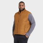 Men's Big & Tall Lightweight Puffer Vest - All In Motion Brown