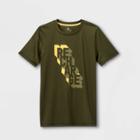 Boys' Short Sleeve 'recharge' Graphic T-shirt - All In Motion Olive Green