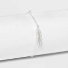 No Brand Silver Plated Believe Duo Feather & Bar Bracelet - Silver Gray, Women's