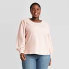 Women's Plus Size Sweatshirt - Universal Thread Petal Pink