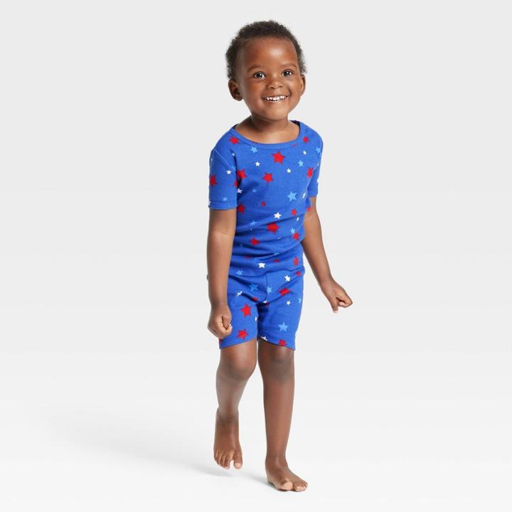 No Brand Toddler Americana Stars Matching Family Pajama