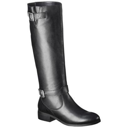 Women's Mossimo Supply Co. Rylee Genuine Leather Tall Boot - Black