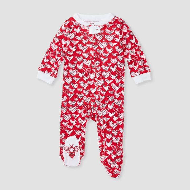 Burt's Bees Baby Baby Girls' Heartbeat Sleep N' Play - Pink Newborn