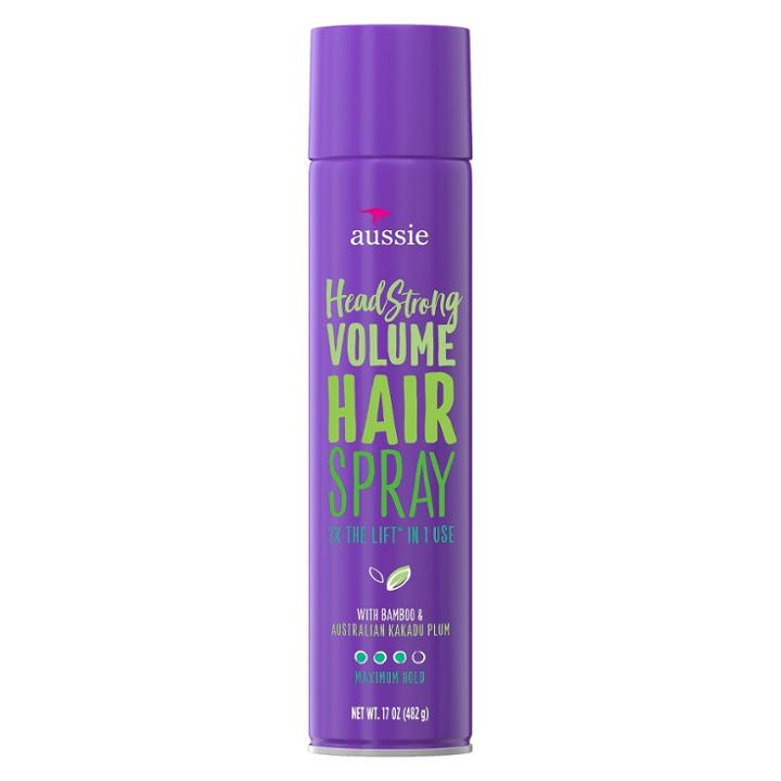 Aussie Head Strong Volume Hair Spray With Bamboo And Australian Kakadu Plum