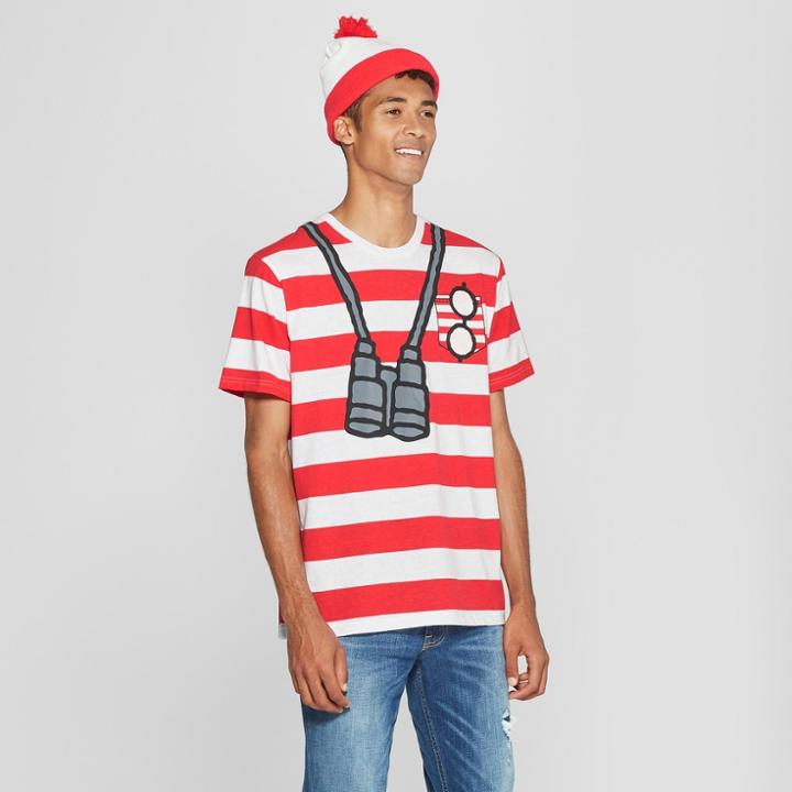 Men's Where's Waldo? Short Sleeve T-shirt - Red