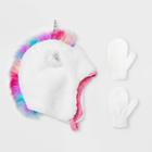 Baby Girls' Fleece Trapper & Magic Mittens Set - Cat & Jack 12-24m, Girl's,